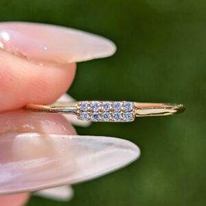 14 Karat Solid Gold with 10 Natural diamond Band